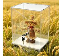 Vitrina de Acrílico Vitrina Acrílica con Cerradura de 10 25 30 35 40 50 Cm, Organizador Transparente Prueba Polvo, Armario Guardar Miniaturas Maquetas De Colección(20x30xH30cm/8x12x12in)