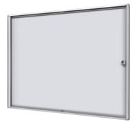 Vitrina de anuncios para interiores eurokraft basic, pared posterior de metal