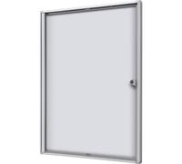 Vitrina de anuncios para interiores eurokraft basic, pared posterior de metal