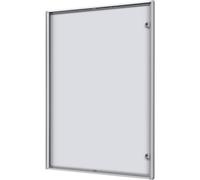 Vitrina de anuncios para interiores eurokraft basic, pared posterior de metal