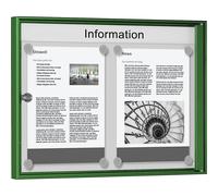 Vitrina de anuncios para interiores para formato 2 x 1 DIN A4