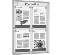 Vitrina de anuncios para interiores para formato 2 x 2 DIN A4