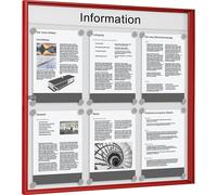 Vitrina de anuncios para interiores para formato 3 x 2 DIN A4