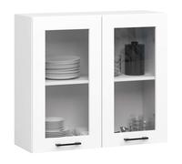 Vitrina de cocina colgante alta akord blanco 80 cm 2 puertas 80x30,5x72 cm