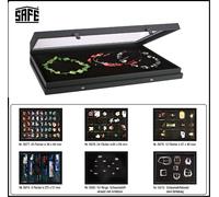 Vitrina De Joyas Para Cadenas Con Inserto De Espuma Negra SAFE 5678 400x300x55mm