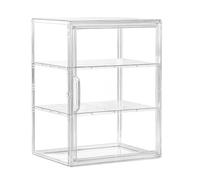 Vitrina de panadería - Contenedor transparente grande ajustable de acrílico, de almacenamiento de pan, para encimera, esquina, despensa, alimentos, sándwich, tostadas, pan, masa, bagel, rollo de