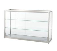 Vitrina, media altura altura 910 mm, 2 puertas correderas