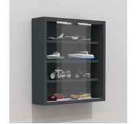 Vitrina mural de cristal de madera Vitrina mural Vitrina de coleccionista Agisa S Vitrina mural de cristal de madera Vitrina mural Vitrina de coleccionista Agisa S Antracita