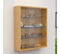 Vitrina mural de cristal de madera Vitrina mural Vitrina de coleccionista Drivalo M Vitrina mural de cristal de madera Vitrina mural Vitrina de coleccionista Drivalo M Roble miel