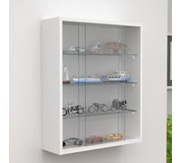 Vitrina mural de cristal de madera Vitrina mural Vitrina de coleccionista Drivalo M Vitrina mural de cristal de madera Vitrina mural Vitrina de coleccionista Drivalo M Blanco