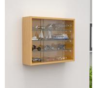 Vitrina mural de cristal de madera Vitrina mural Vitrina de coleccionista Drivalo S Vitrina mural de cristal de madera Vitrina mural Vitrina de coleccionista Drivalo S Roble miel