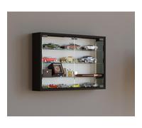 Vitrina mural de cristal de madera Vitrina mural Vitrina de coleccionista Mandosa M Vitrina mural de cristal de madera Vitrina mural Vitrina de coleccionista Mandosa M Negro