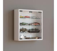 Vitrina mural de cristal de madera Vitrina mural Vitrina de coleccionista Mandosa S Vitrina mural de cristal de madera Vitrina mural Vitrina de coleccionista Mandosa S Blanco