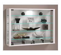 VCM Vitrina Mural Vitrina Colgante Vitrina de Cristal Vitrosa L Blanco