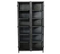 Vitrina New York de Cristal con 2 Puertas , Negro