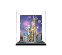 Vitrina para Lego Disney Castle 43222, a prueba de polvo, protección UV, escaparate de ajuste personalizado, regalos para los amantes de Lego, almacenamiento (tema B-82 x 62 x 37 cm)