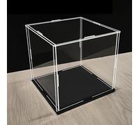 Vitrina transparente de acrílico, a prueba de polvo, fácil de montar, 40x50x65cm/16x20x26in, caja de exhibición para presentar piezas de colección, figuras de acción, juguetes, vitrina cuadrada