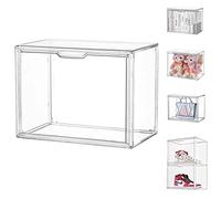 Vitrinas para Colecciones Vitrina Cristal Expositora Metacrilato, Caja de Exhibición de Acrílico Transparente, Vitrina de Muñecas con Puerta para Figuras Coleccionables (36×22×27cm)