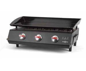 Vitrokitchen PG330NB - Plancha a gas con 3 quemadores 7,5 kW