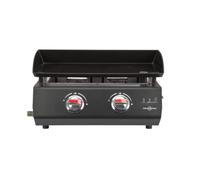 Vitrokitchen Plancha de Gas PG230-0NB Negra Butano 2 Quemadores | 5 kW
