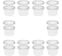 Viva-Haushaltswaren Gabriele Hesse e.K. 10 recipientes de plástico con Tapa de 280 ml, sin BPA, Aptos para Alimentos, Incluye 1 Pala, PP, 280ml