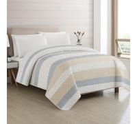 Vivid Torral by Rutes - Colcha Bouti Verano Beef Reversible (NO INCLUYE FUNDAS DE COJINES) Poliéster, Fresquita, Transpirable, Diseño, Primavera, Verano