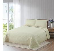 Vivid Torral - Colcha Bouti Verano Celine Lisa Reversible + Fundas De Cojines* (3 Colores) Poliéster, Fresquita, Transpirable, Diseño, Primavera, Verano