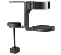 Vivo- Soporte para Tazas, para Escritorio y Cama, con Abrazadera, Ajustable, para Bebidas, Botellas hidráulicas, Tazas, fácil de Instalar en Horizontal o Vertical, Negro, Mount-CUP1
