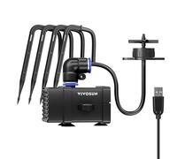 VIVOSUN FlexFeed Kit de Riego por Goteo, Sistema de Riego Automático de 4W con Bomba y 4 Emisores de Goteo, Controlable por App, Profesional para Caja de Cultivo Inteligente VGrow