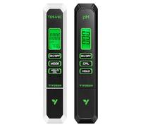 VIVOSUN Kits de medidor digital de pH y TDS, medidor de pH de alta precisión de 0,01 pH, medidor de pH ± 2% de precisión de lectura, medidor de temperatura TDS EC 3 en 1 para hidroponía, piscina y