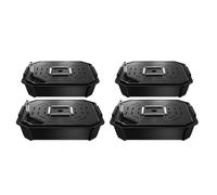 VIVOSUN Pack de 4 Macetas FlexFeed de Autoirrigación, Base de Tela con Medidor de Agua y Ventana de Mantenimiento, para Interior/Exterior, Tendas de Cultivo, Invernaderos y Jardines