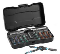 VMAN-Juego de destornilladores de trinquete multifunción 24 en 1, Mini Kit de herramientas de reparación con puntas magnéticas múltiples, herramienta doméstica para PC y escritorio, Etc. 24in1 kit