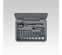 VMAN Kit de destornilladores de trinquete multifunción 40 en 1 con puntas magnéticas - Mini juego de herramientas de reparación para PC, iPhone y uso doméstico 40in1 Gray