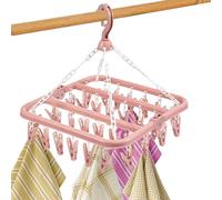 Vmiorzq Colgadores para Secar Ropa Interior - Sujetadores para Secado De Sostenes - Colgador Secador con 32 Pinzas para Calcetines, Sujetadores, Toallas, Ropa Interior, Pañuelos y Gorros, para Hogar,