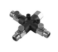 VOANZO Adaptador de colector de Manguera de Aire de aerógrafo de 3 vías de 1/8" para Sistemas de aerógrafo, Adaptador de colector de Manguera de Aire de aerógrafo de 3 vías para Herramientas