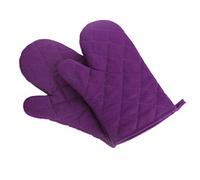 Voarge Guantes de horno, resistentes al calor, guantes de horno engrosados, resistentes al calor, guantes para horno, 1 par, color morado