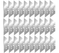 VOBOR 30x Cuchillas Cutter Trapezoidal, 60 x 20 x 0,6 mm Reversible Cuchillas de Repuesto Ultra Afiladas También, para Cuchilla de Corte