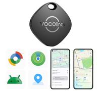VOCOlinc Smart Tag para Android & iOS, Dual Sistema Buscador de Objetos Compatible con Google Localizador o Apple Buscar App, Localizador de Artículos para Llaves/Equipaje/Maleta, Batería Reemplazable