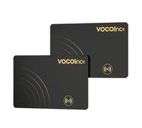 VOCOlinc Wallet Tracker 2 Pack, Slim 1.6 mm Smart Air Compatible con Apple ¿Dónde está? Aplicación (solo iOS, no para Android), tarjeta Bluetooth para monedero, maleta, cartera, bolso