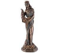 VOGLER Joh. Vogler GmbH Estatua de Fortuna Bronceada Diosa Romana de la Felicidad 16 cm Figura Felicidad Veronese