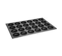 VOGUE C564 antiadherente aluminio bandeja para magdalenas, 24 taza de agujero, tamaño 80 mm x 35 mm
