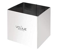 VOGUE cuadrado Mousse anillo 6 x 6 x 6 cm, acero inoxidable, extra profundo para tartas cortador molde