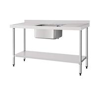 Vogue DY826 - Fregadero con doble escurridor, 900 mm de altura, 1500 mm de ancho, 600 mm de longitud