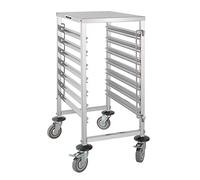 Vogue Gastronorm de acero inoxidable gg498 estantería de carrito, 7 nivel