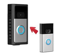 Voiakiu Soporte antirrobo para puerta con anillo protector 360 grados, soporte puerta vídeo metal para apartamentos, casas, dormitorios