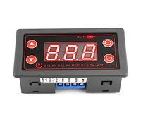 VOKTTA Relé temporizador DC 5V-30V Módulo de interruptor de relé programable Pantalla LED Ciclo de tiempo digital 0.1s-999mins Control ON-Off para la bomba de agua ligera del motor
