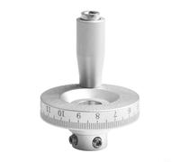 Volante de torno, rueda de mano de máquina herramienta grabada de metal de 50 mm, rueda de control manual de la fresadora CNC (12 mm)
