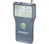 VOLTCRAFT® CT-5 herramienta para verifica Cables Comprobador para Cables apto para RJ-45 BNC RJ-11 IEE 1394 USB