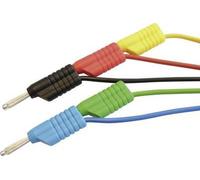 VOLTCRAFT MS 4250S: Juego de cables de prueba con conectores de láminas de 4 mm. Incluye: conectores de láminas de 4 mm, cable de 1,00 metro, en los colores rojo, , azul, verde y amarillo. 1 juego