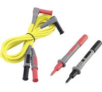 VOLTCRAFT MSL-504: Cable de conexión con conector de 4 mm, punta de prueba de 1.20 m, color amarillo, 1 unidad.